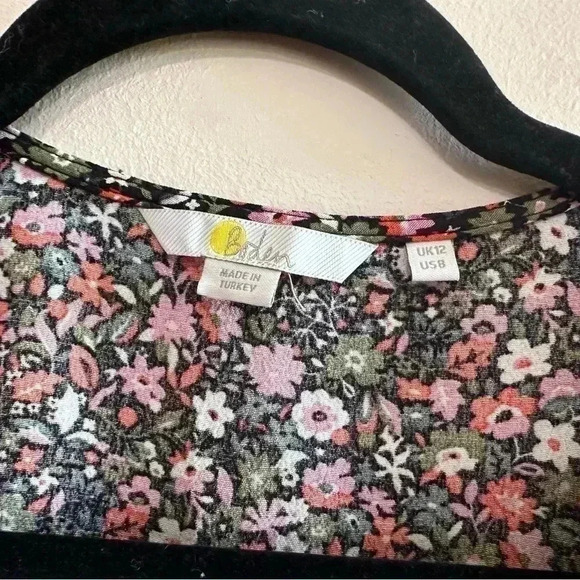 Boden Ditsy Meadow Floral Print V-Neck Long Sleeve Blouse Size US 8 - Picture 5 of 6